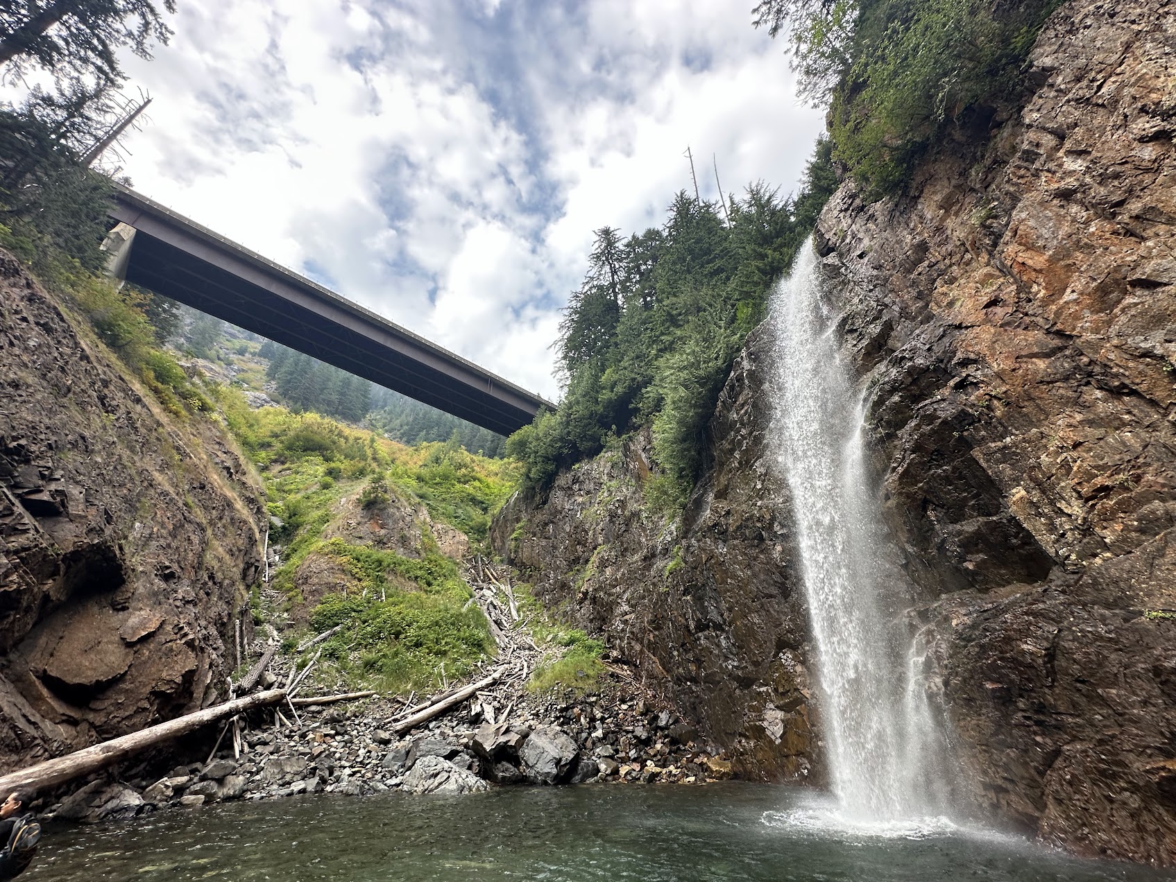 I-90 viaduct and Franklin Falls