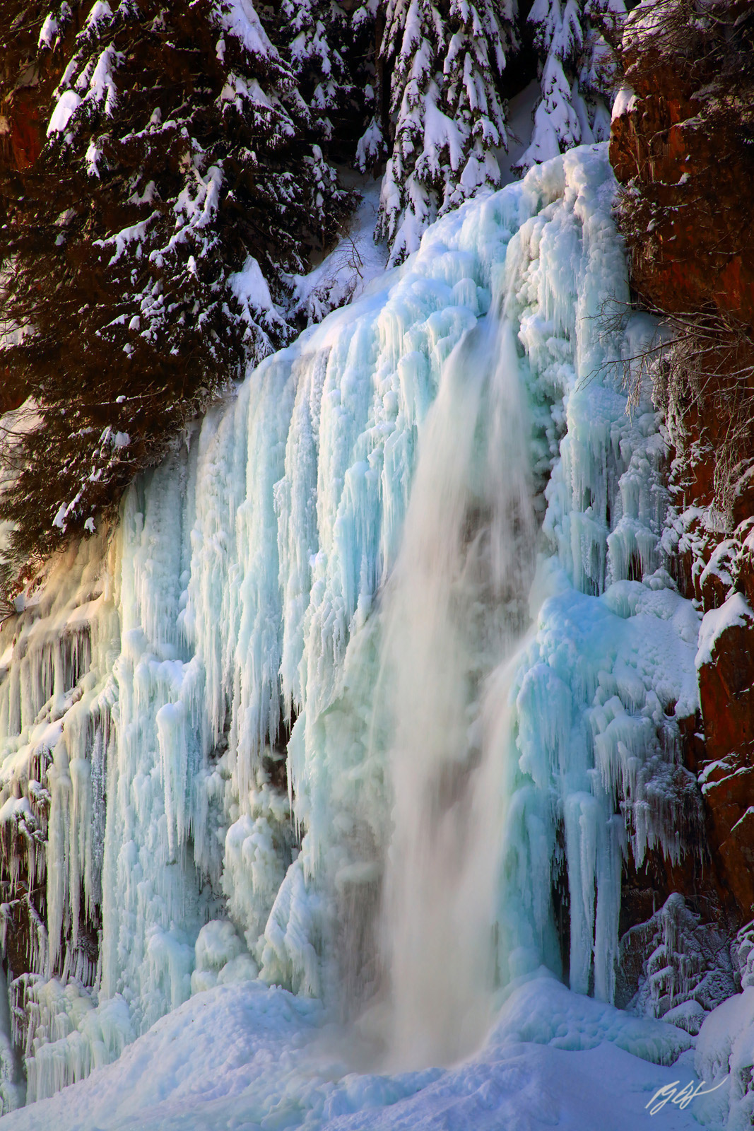 Franklin Falls in winter
