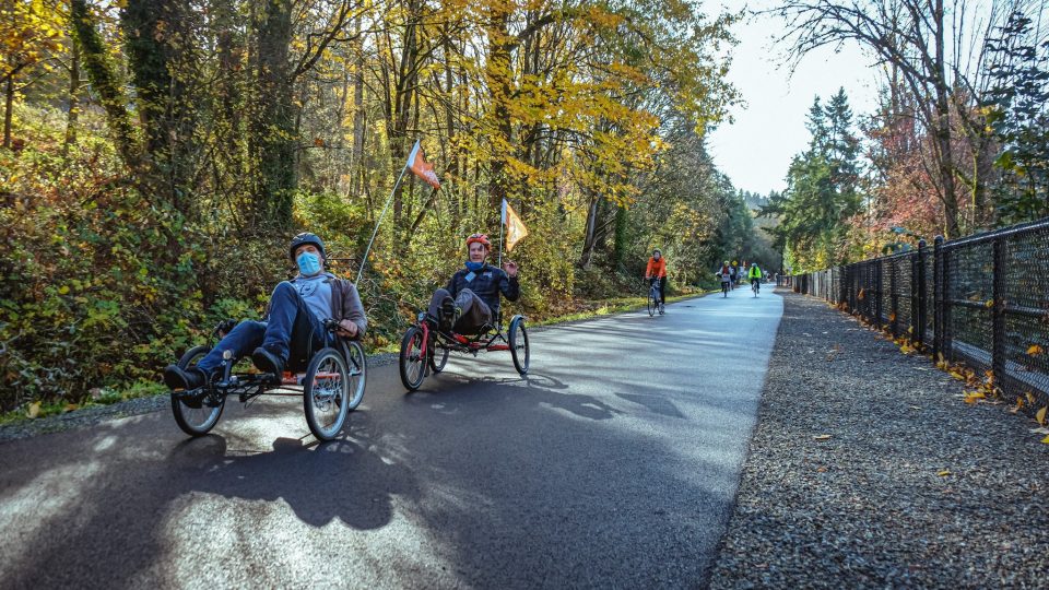 Eastrail multi-use trail near Bellevue